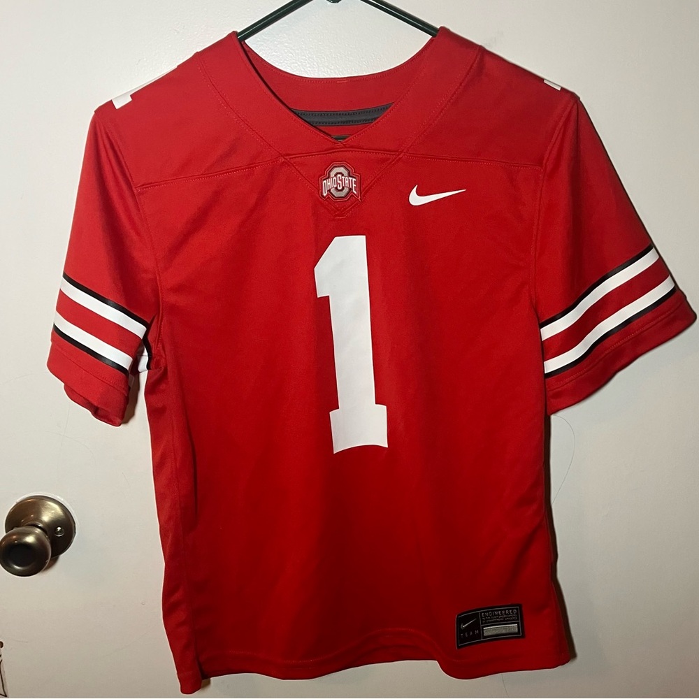 Nike Boys M Ohio State Red Football Jersey